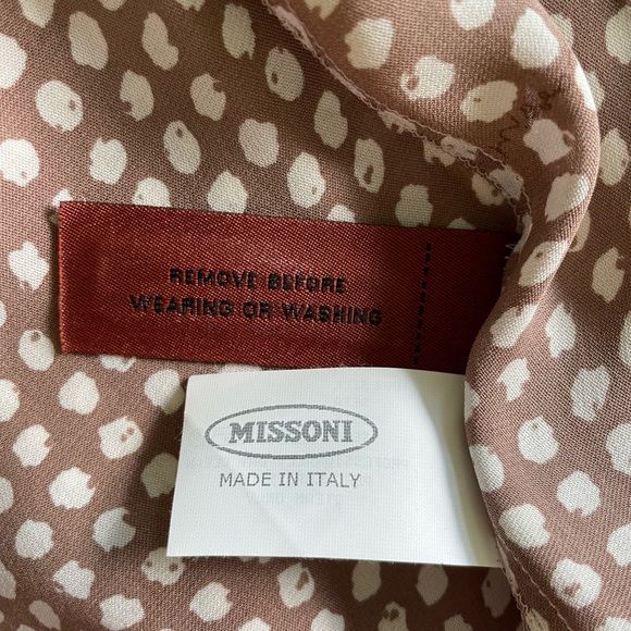 MISSONI Runway Couture Silk Scarf Dress Size 42 - Picture 13 of 17
